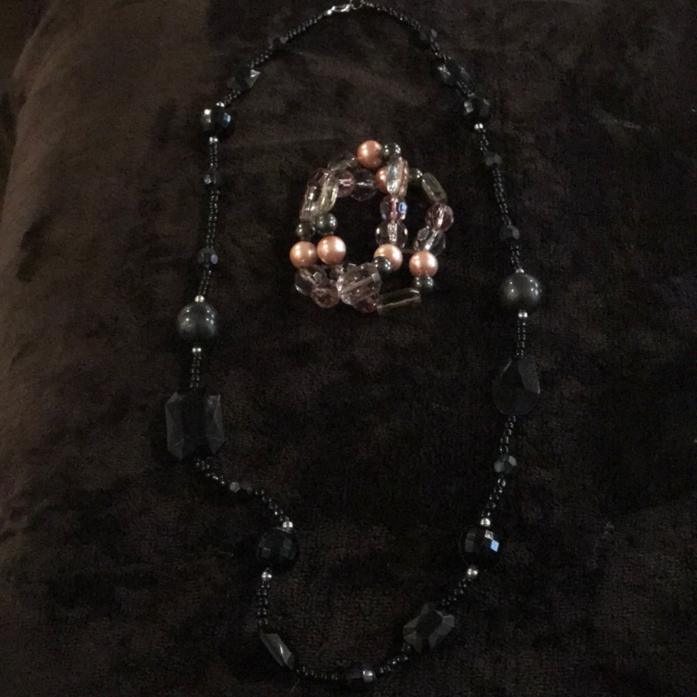 Necklace and bracelet combo